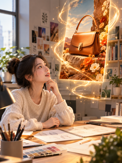 用一句话生成海报和配图